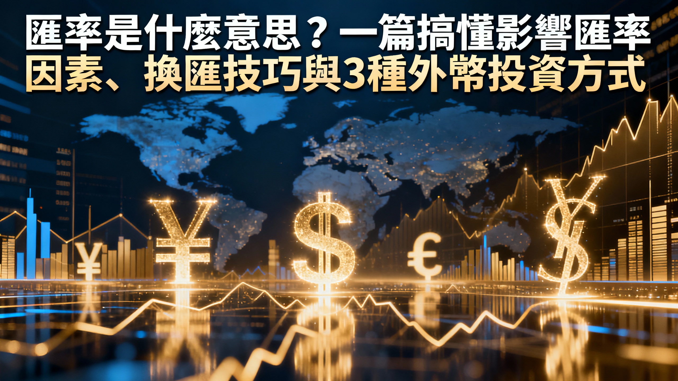 匯率是什麼意思?一篇搞懂影響匯率因素、換匯技巧與3種外幣投資方式