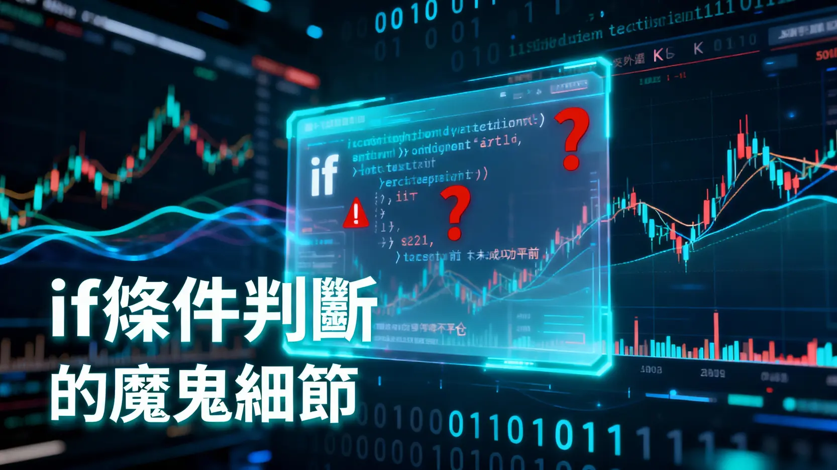 EA程式交易中最易忽略的if條件判斷陷阱-從0與1的真相到不平倉的魔鬼細節