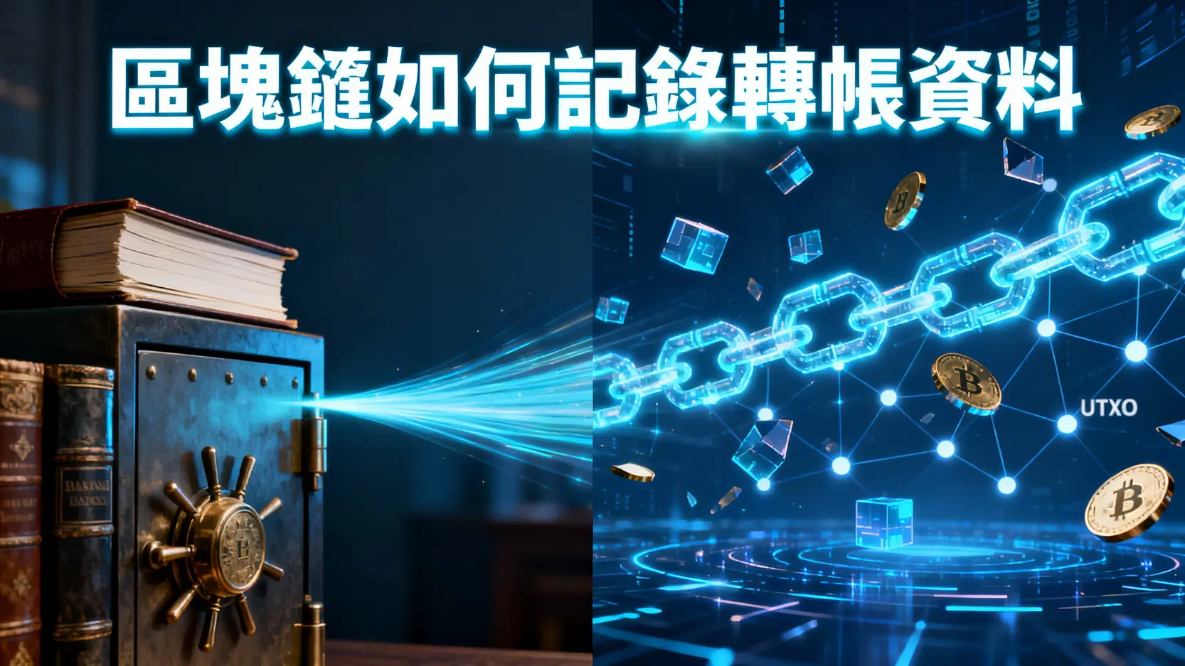 區塊鏈如何記錄轉帳資料-從銀行帳戶到UTXO模型的完整解析