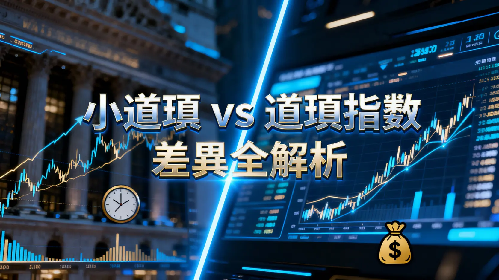 小道瓊與道瓊指數有什麼不同？一口保證金/交易時間/投資管道全解析