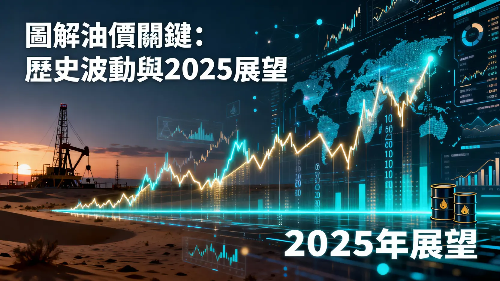 歷年油價走勢如何？從石油危機到2025年最新分析，完整圖解影響油價的關鍵因素