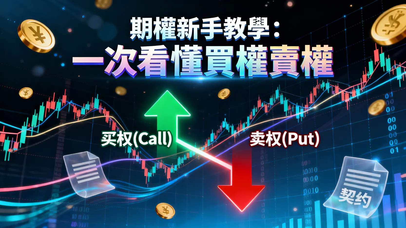 什麼是期權契約？買權賣權新手教學|一次看懂履約價、權利金與交易策略