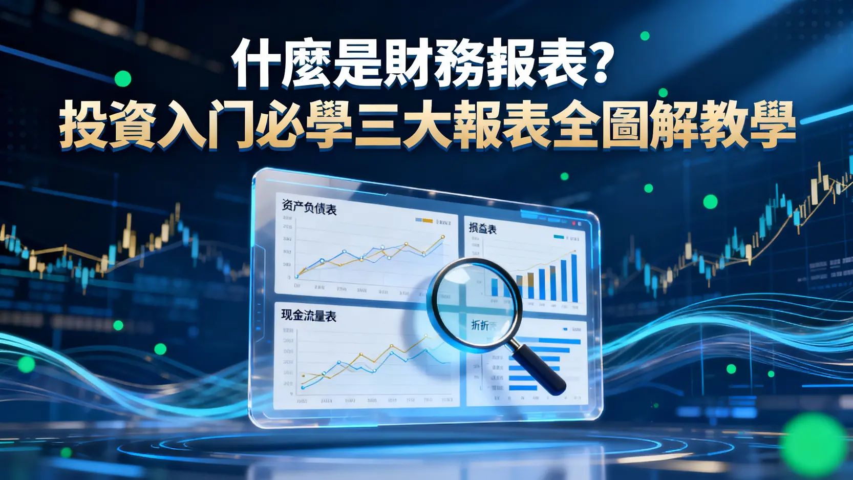 什麼是財務報表？投資入門必學三大報表全圖解教學