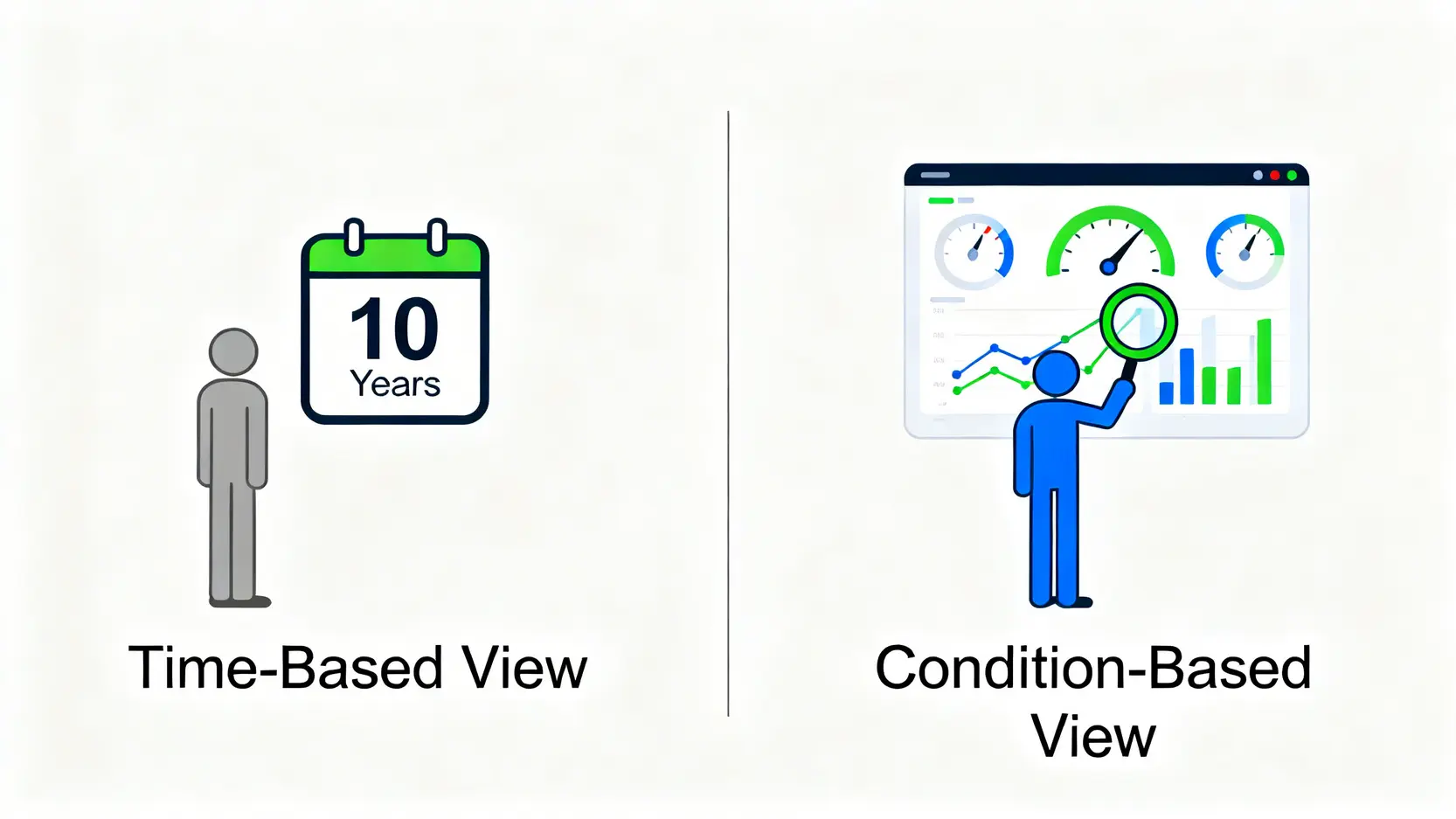 時間維度與條件維度的長期投資思維對比圖。