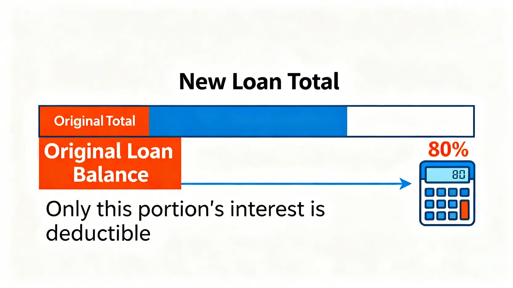 一張圖解釋轉貸增貸後,可申報的房貸利息計算公式與比例