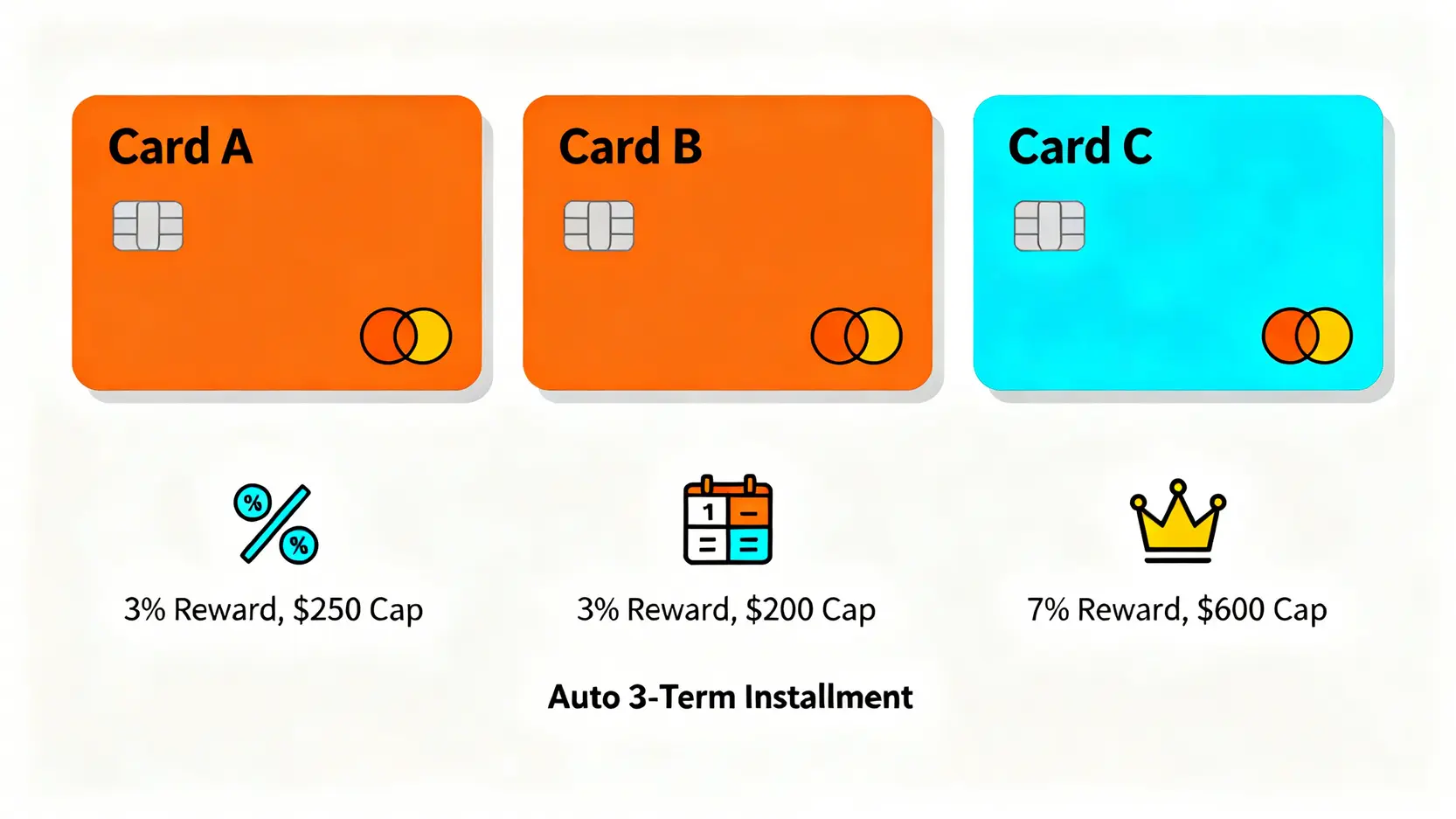三張主流網購信用卡(兆豐e秒刷、玉山U