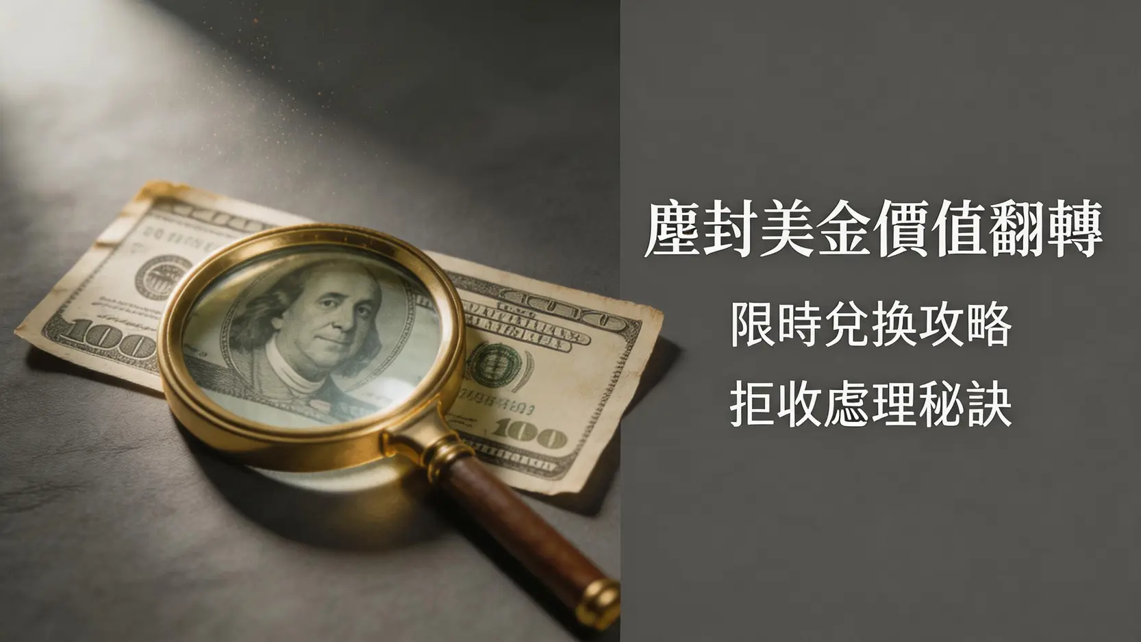 舊美金怎麼辦?2026台灣換鈔指南:銀行收嗎?手續費與處理方式全攻略