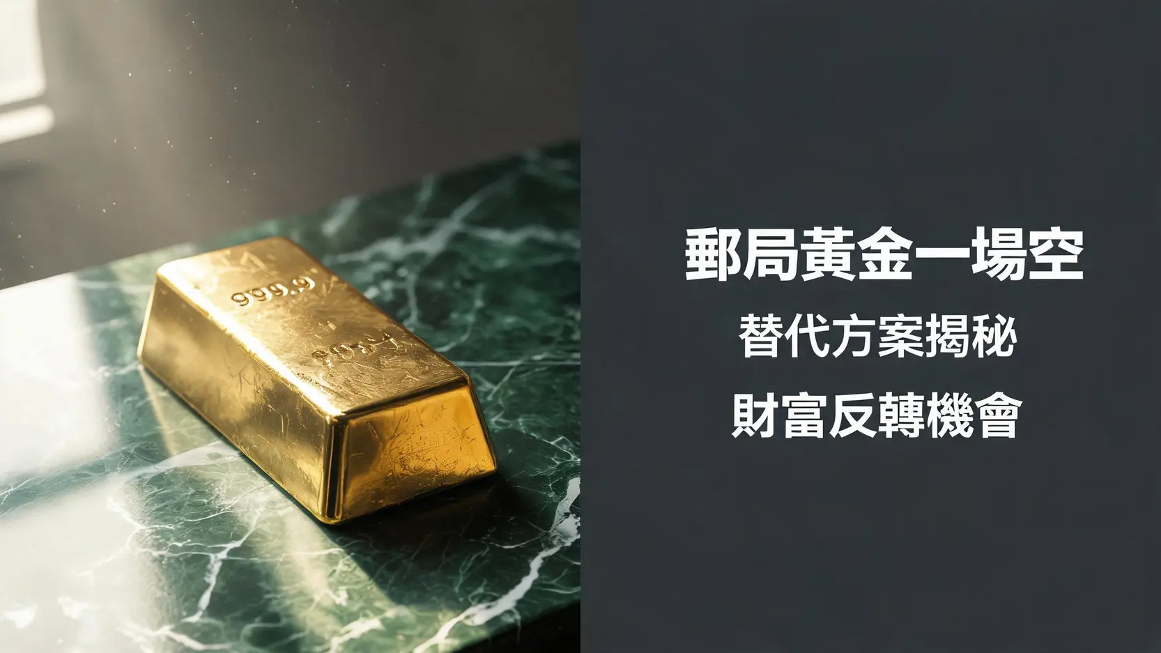 【郵局黃金存摺】別白跑!2026最誠實解答與4大替代投資方案全攻略